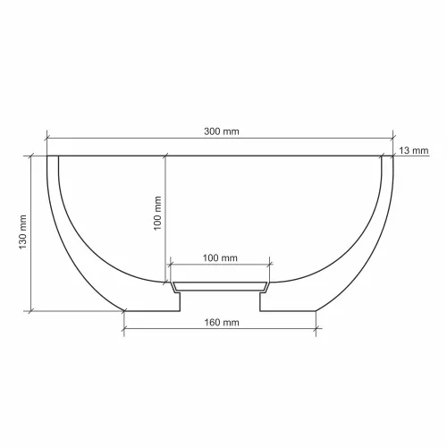 Раковина для ванной накладная Uperwood Florida квадратная, бетон, цвет графит, Выбрать цвет: Графит, изображение 8
