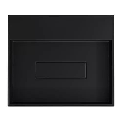 Раковина накладная Uperwood Tanos Quartz 50 см, без отверстия для смесителя, черная (уголь), Выбрать цвет: Уголь, изображение 7