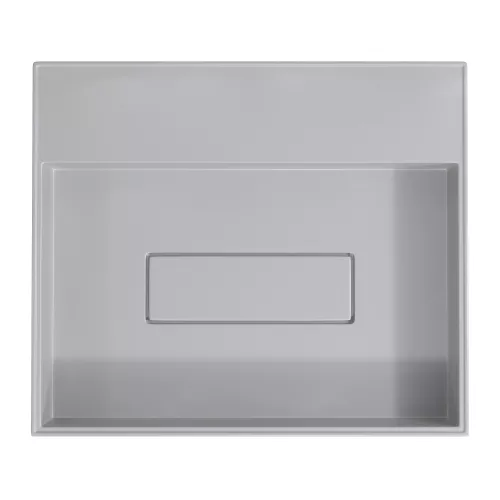 Раковина накладная Uperwood Tanos Quartz 50 см, без отверстия для смесителя, белая (жасмин), Выбрать цвет: Жасмин, изображение 7