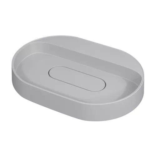 Раковина накладная Uperwood Tanos Quartz 55 см, без отверстия для смесителя, белая (жасмин), Выбрать цвет: Жасмин, изображение 6