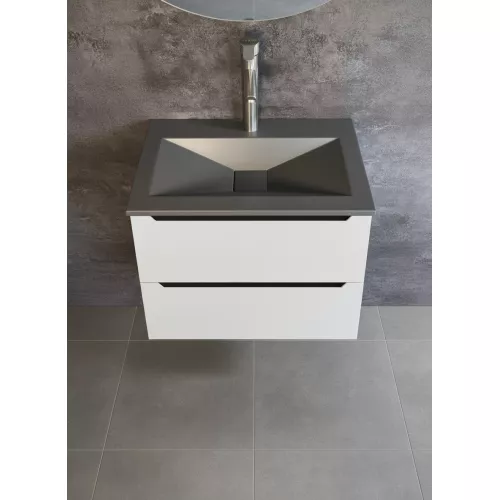 Раковина для ванной Uperwood Geo , графит, Выбрать размер: 70, изображение 3