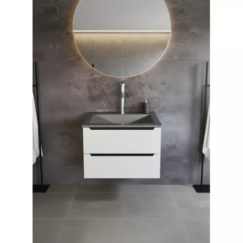 Раковина для ванной Uperwood Geo , графит, Выбрать размер: 70, изображение 6