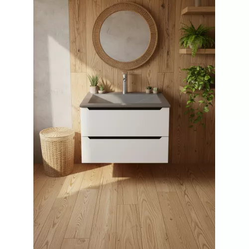 Раковина для ванной Uperwood Geo , графит, Выбрать размер: 70, изображение 5