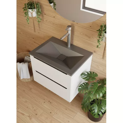 Раковина для ванной Uperwood Geo , графит, Выбрать размер: 70, изображение 4