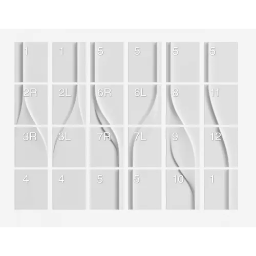 Панель- панно гипсовая 3D ARTPOLE PERFECTO, изображение 2