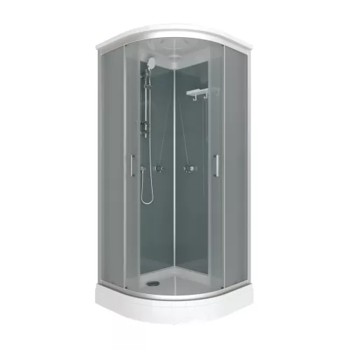 Душевая кабина Triton ПРАЙМ-САТИН ВЕЛЬВЕТ 90*90 А  стекло матовое, Цвет стекла: Вельвет, Цвет профиля: Хром, изображение 5