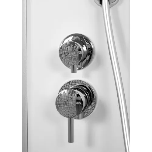 DTO Душевая кабина L920 , с рисунком , хром, 120*80 правая, изображение 5