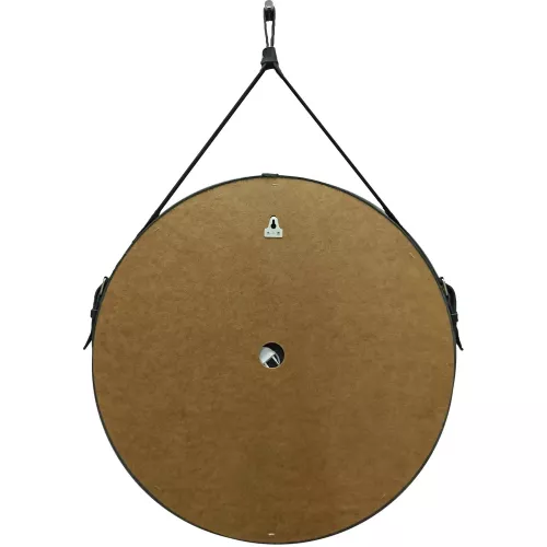 Зеркало с подсветкой Uperwood Round  круглое, сенсор/без рамы/на черном ремне, Выбрать цвет: Черный (ремень), Выбрать размер: 65х65, изображение 3