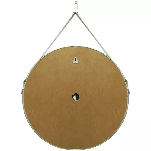 Зеркало с подсветкой Uperwood Round круглое, сенсор/без рамы/на белом ремне, Выбрать цвет: Белый (ремень), Выбрать размер: 65х65, изображение 3