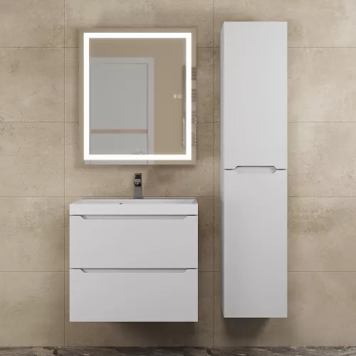 Зеркало шкаф с подсветкой  Uperwood Tanos, белое, Выбрать цвет: Белый, Выбрать размер: 60х70, изображение 3