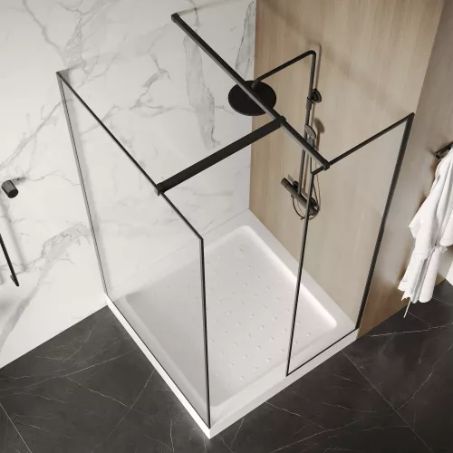 Душевой поддон ABBER AD3D080 80х80 квадратный, акриловый, белый, Выбрать размер: 80х80, изображение 7