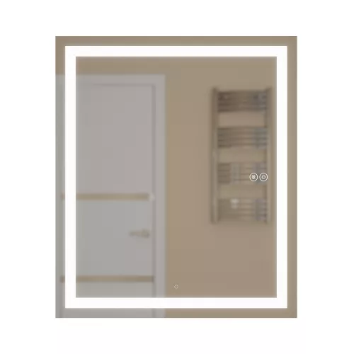 Зеркало шкаф с подсветкой  Uperwood Tanos, белое, Выбрать цвет: Белый, Выбрать размер: 60х70, изображение 6