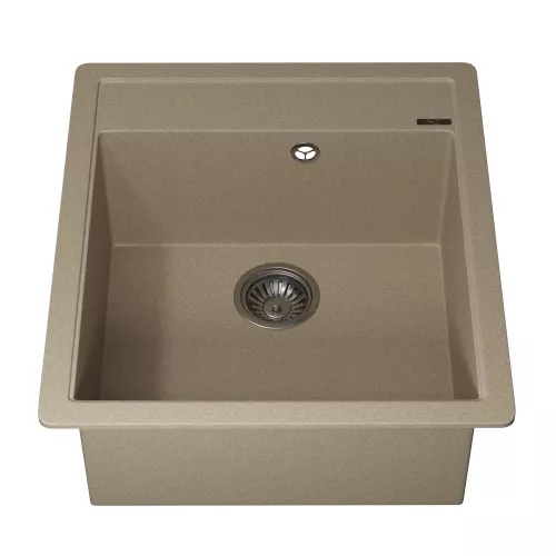 Кухонная мойка кварцевая Uperwood Quartz Premium UPD-07-02, прямоугольная, бежевая, Выбрать цвет: Бежевый, изображение 7