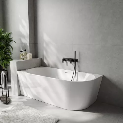 Акриловая ванна ABBER AB9502-1.4 L белая, Выбрать размер: 140х70, Ориентация: левая, изображение 2