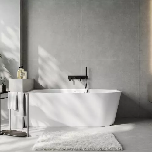 Акриловая ванна ABBER AB9502-1.4 L белая, Выбрать размер: 140х70, Ориентация: левая, изображение 3