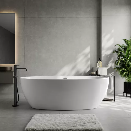 Акриловая ванна ABBER AB9504 белая, изображение 2