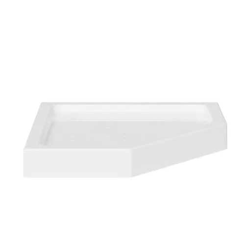 Душевой поддон ABBER AD3B080/AD3B090 трапеция, акриловый, белый, Выбрать размер: 80х80, изображение 2