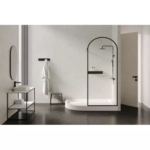 Душевой поддон ABBER AD3E129 R 120х90 асимметричный, акриловый, белый, изображение 5