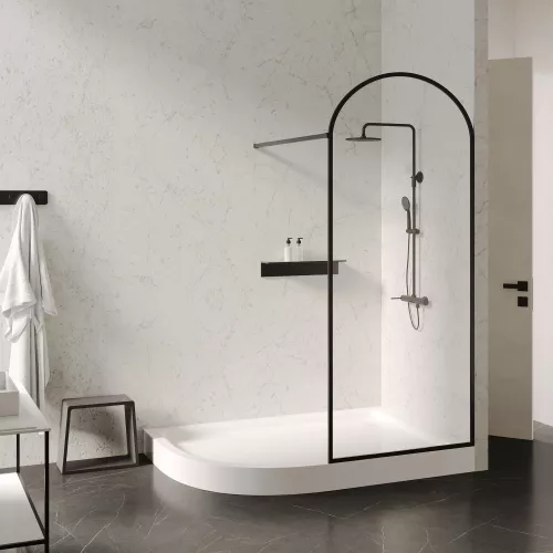 Душевой поддон ABBER AD3E129 R 120х90 асимметричный, акриловый, белый, изображение 7