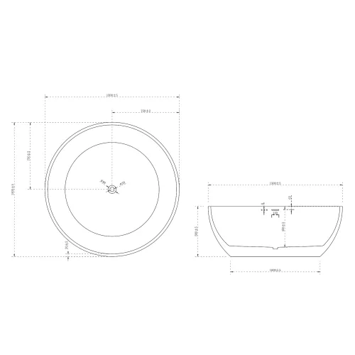 Акриловая ванна ABBER AB9279 150х150, Выбрать цвет: Белый, изображение 10