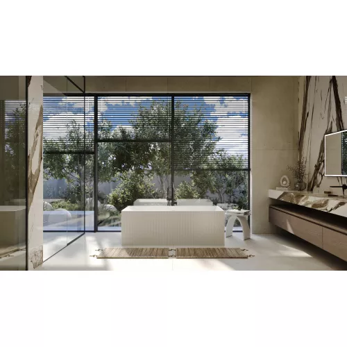 Ванна из искусственного камня ABBER Stein AS9602 белая матовая 170*75, изображение 9