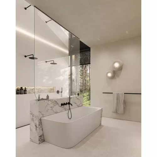 Ванна из искусственного камня ABBER Stein AS9621-1.7 L/R белая матовая 170х75, Ориентация: правая, изображение 8