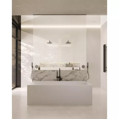 Ванна из искусственного камня ABBER Stein 180х76 белая матовая, изображение 13