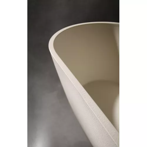 Ванна из искусственного камня ABBER Frankfurt  170х75  светло-бежевая матовая, Выбрать цвет: Светло-бежевый матовый, изображение 11