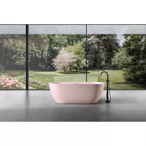 Ванна из искусственного камня ABBER Frankfurt 170х75 розовая матовая, Выбрать цвет: Розовый матовый, изображение 8