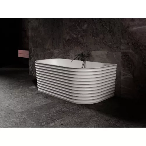 Ванна из искусственного камня ABBER Stein AS9652  170х80 белая матовая, изображение 8