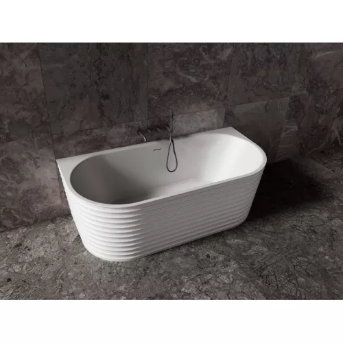 Ванна из искусственного камня ABBER Stein AS9652  170х80 белая матовая, изображение 10