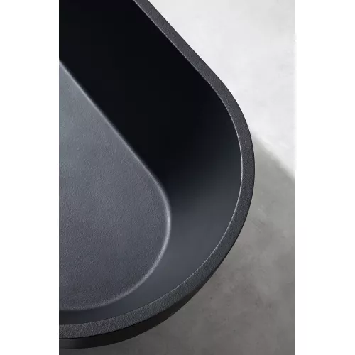 Ванна из искусственного камня ABBER Frankfurt  170х75 черная матовая, Выбрать цвет: Черный матовый, изображение 11