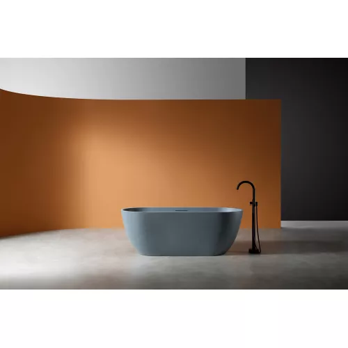 Ванна из искусственного камня ABBER Frankfurt 170х75 серая матовая, Выбрать цвет: Серый матовый, изображение 9