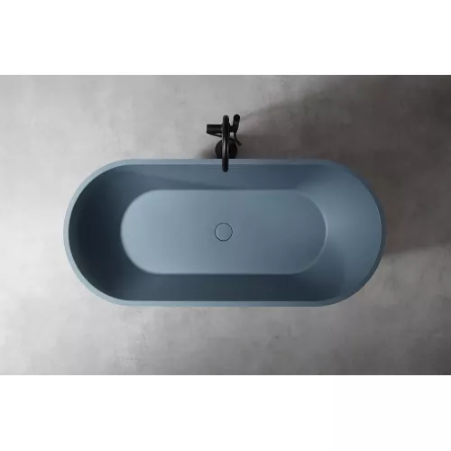 Ванна из искусственного камня ABBER Frankfurt 170х75 серая матовая, Выбрать цвет: Серый матовый, изображение 10