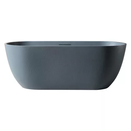 Ванна из искусственного камня ABBER Frankfurt 170х75 серая матовая, Выбрать цвет: Серый матовый, изображение 11