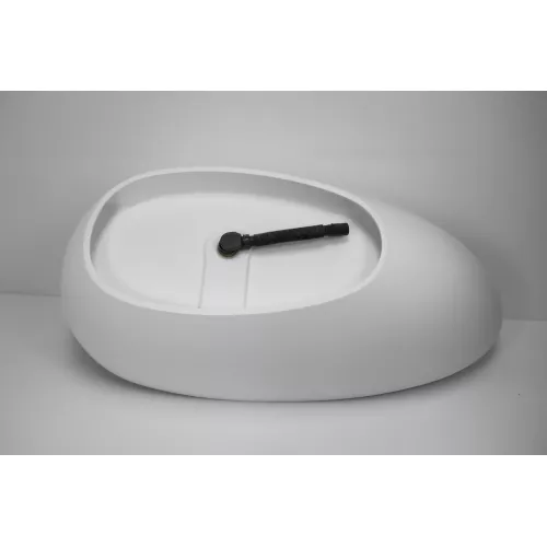 Ванна из искусственного камня ABBER Stein белая матовая, Выбрать размер: 170х80, изображение 10