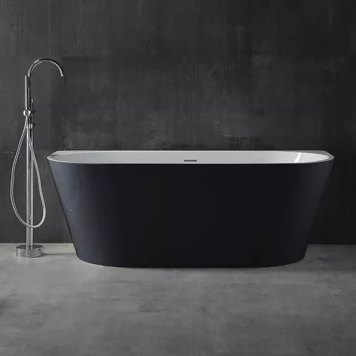 Акриловая ванна Abber AB9216-1.7MB  170х80, Выбрать цвет: Чёрный, Выбрать размер: 170х80, изображение 7