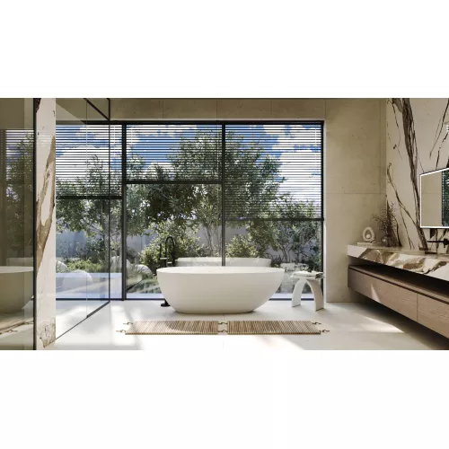 Ванна из искусственного камня ABBER Stein белая матовая, Выбрать размер: 170х80, изображение 8