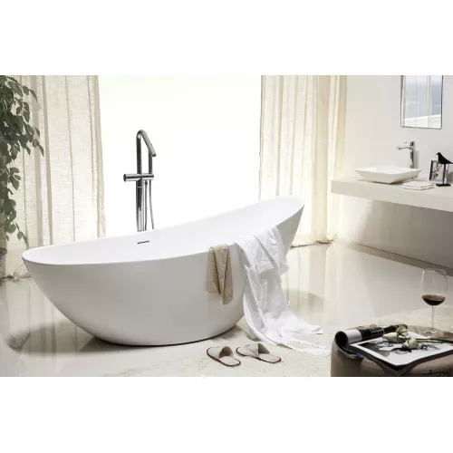 Акриловая ванна ABBER AB9233 184х80, Выбрать цвет: Белый, изображение 11