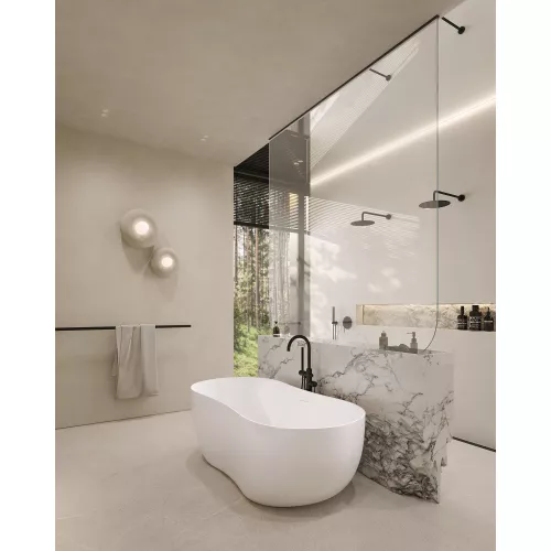 Ванна из искусственного камня ABBER Stein AS9604 белая матовая 170*80, изображение 13