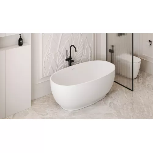 Ванна из искусственного камня ABBER Stein AS9641, Выбрать размер: 130*68, изображение 14