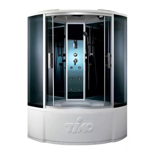 Душевая кабина четверть круга Timo STANDART  T-1125/1135/1155 Г/М с электрикой, Выбрать размер: 120x120