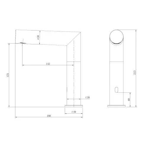 Смеситель ABBER Perfekte 316 AF8A101BGS сенсорный для раковины, золото брашированное, Выбрать цвет: Золото брашированное, изображение 4