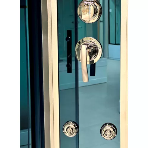 Душевая кабина четверть круга Timo STANDART  T-1125/1135/1155 Г/М с электрикой, Выбрать размер: 120x120, изображение 2