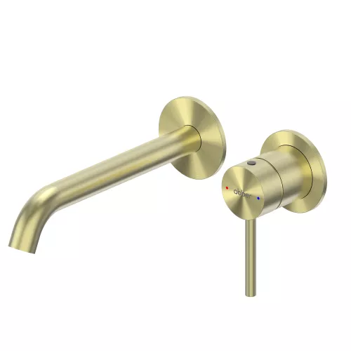 Смеситель ABBER Wasser Kreis 316 AF8112BG-M для раковины скрытого монтажа, золото брашированное, Выбрать цвет: Золото брашированное