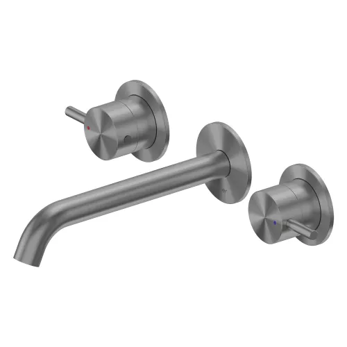 Смеситель ABBER Wasser Kreis 316 AF81123BGG-L для раковины скрытого монтажа, оружейная сталь брашированная, Выбрать цвет: Оружейная сталь