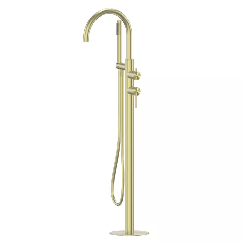 Смеситель ABBER Wasser Kreis 316 AF8115BG напольный для ванны, золото брашированное, Выбрать цвет: Золото брашированное