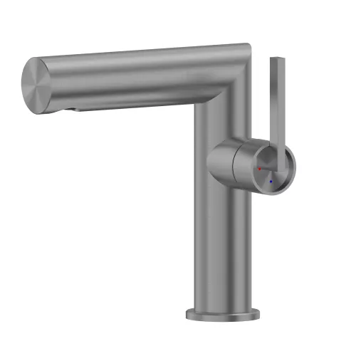 Смеситель ABBER Perfekte 316 AF8A10BGG для раковины, оружейная сталь брашированная, Выбрать цвет: Оружейная сталь