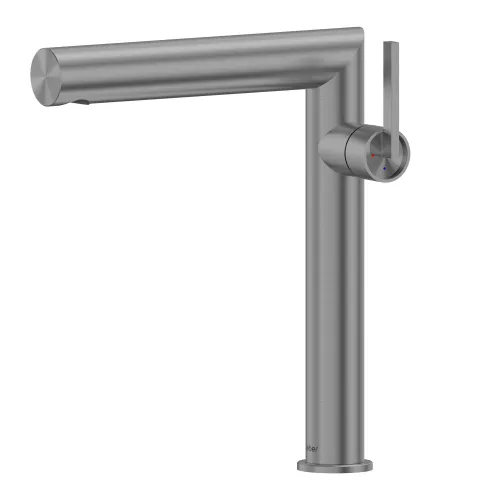 Смеситель ABBER Perfekte 316 AF8A11BGG-L для раковины, оружейная сталь брашированная, Выбрать цвет: Оружейная сталь