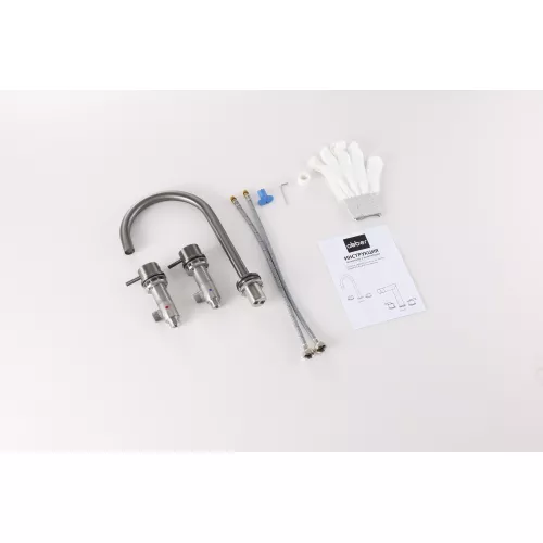 Смеситель ABBER Wasser Kreis 316 AF8108BGG-M для раковины, оружейная сталь брашированная, Выбрать цвет: Оружейная сталь, изображение 2